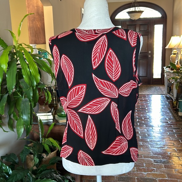 Oscar De La Renta Silk tie neck top sz 14 - Picture 4 of 11